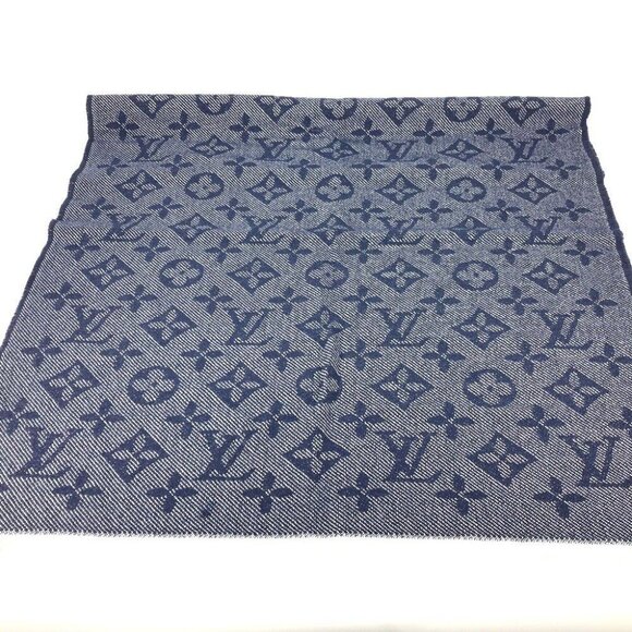 LOUIS VUITTON Monogram Echarpes-Monogram cozy Fringe Stole / Shawl Scarf - Picture 1 of 7